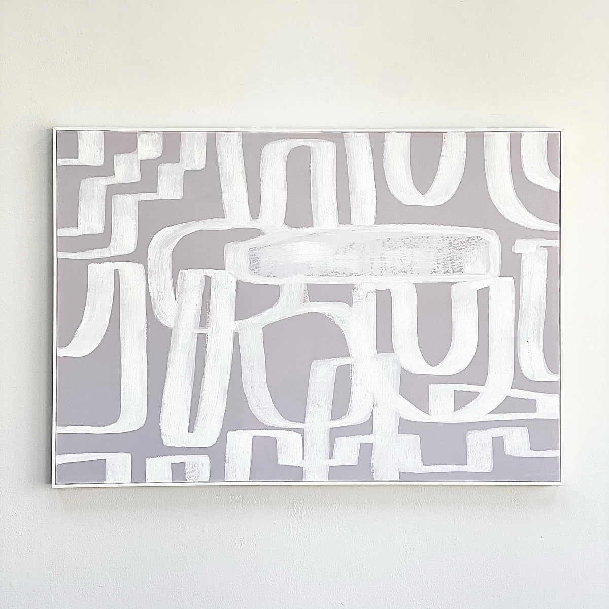 Labyrinth Framed Canvas Wall Art