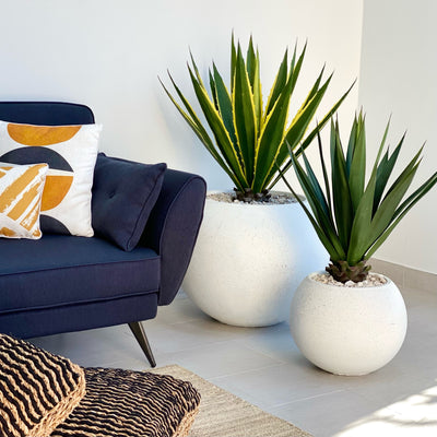 Earth Sphere Terrazzo Fiber Clay Planter