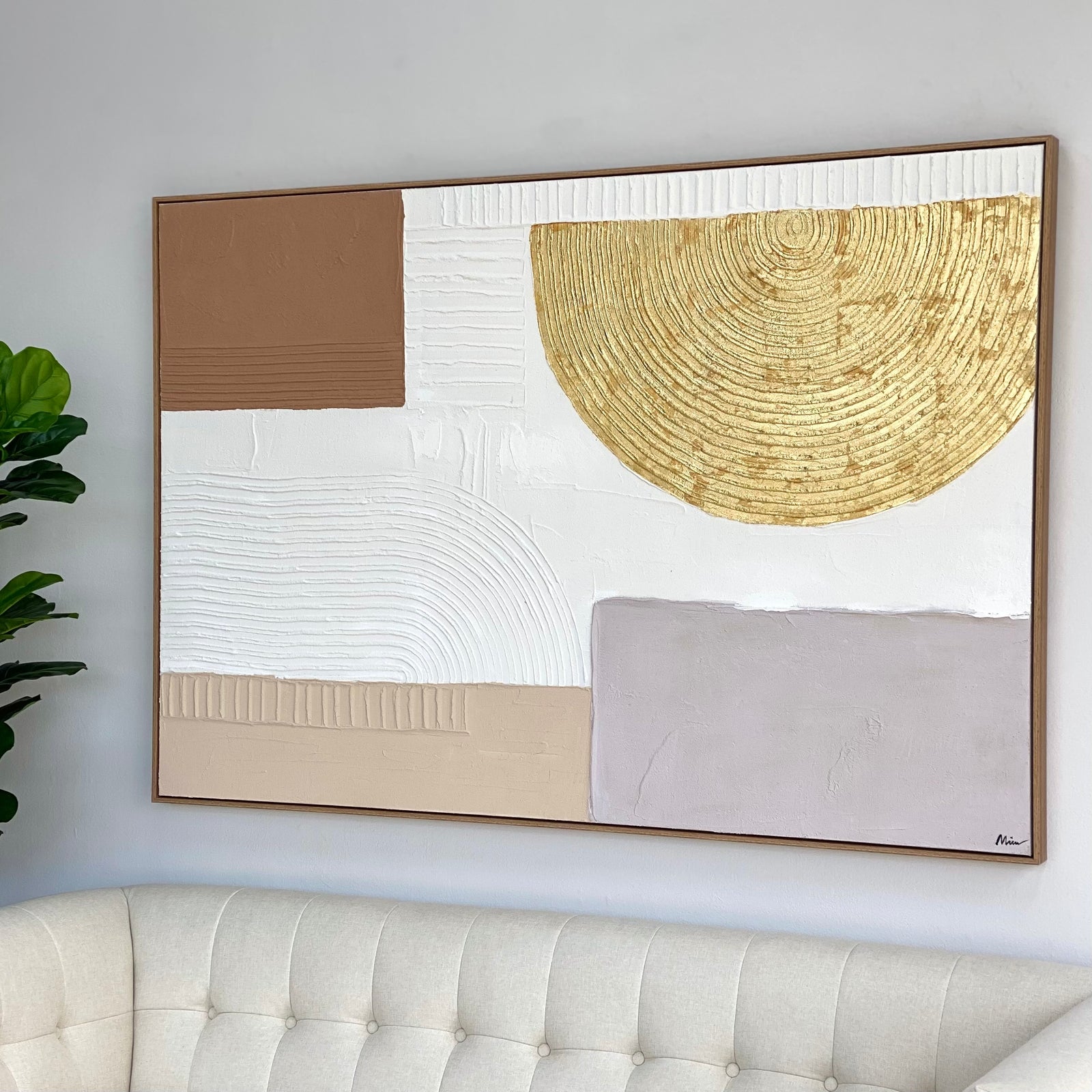 Abstract Stuccoes Hand Painted Wall Art