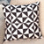 Geometric White & Black Throw Pillow