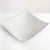 Hammered Square White Plate