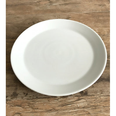 Olivia White Round Ceramic Plate