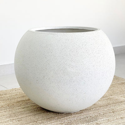 Earth Sphere Terrazzo Fiber Clay Planter