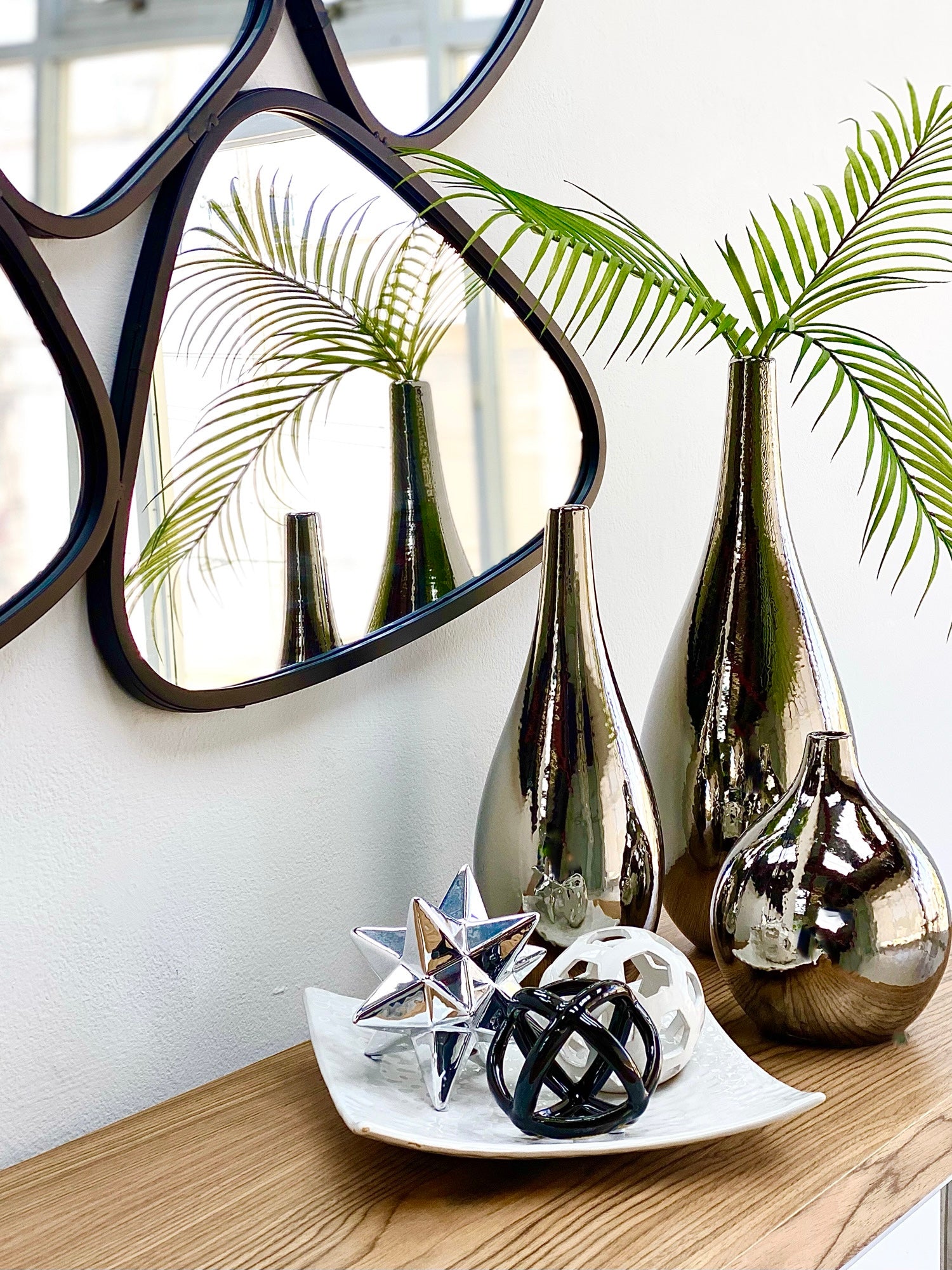 Paunchy Titanium Silver Vase