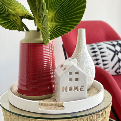 Little White Home Ceramic House
