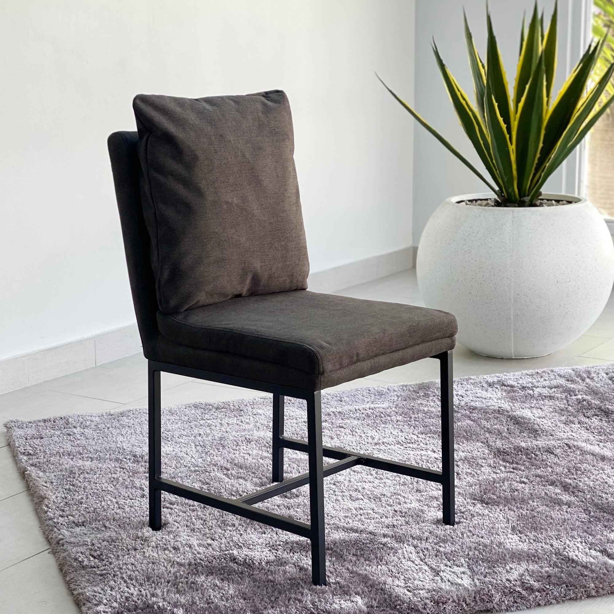 Benton Black Fabric Dining Chair