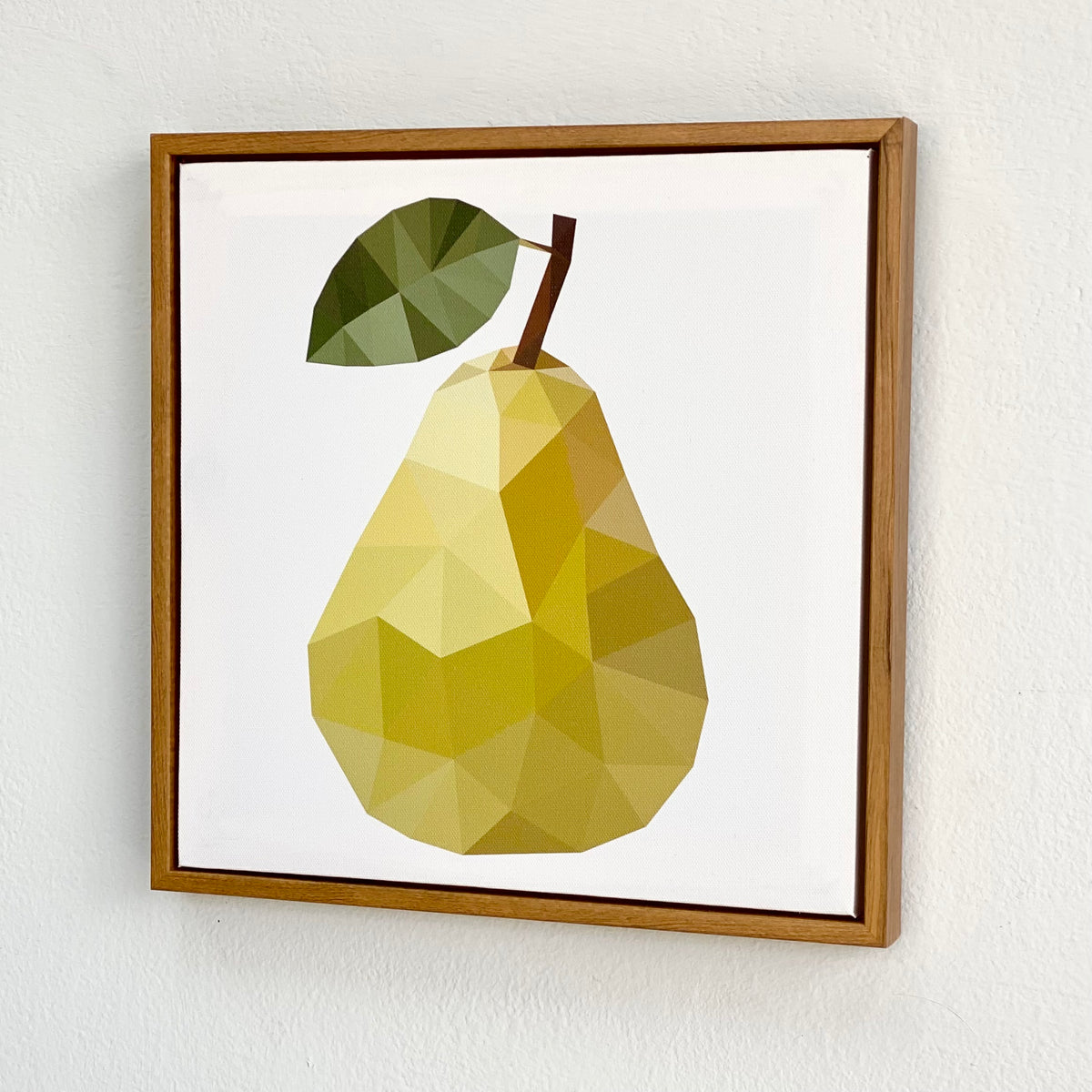 Crystal Pear Framed Canvas Wall Art