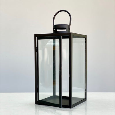 Bennett Classic Metallic & Glass Lantern