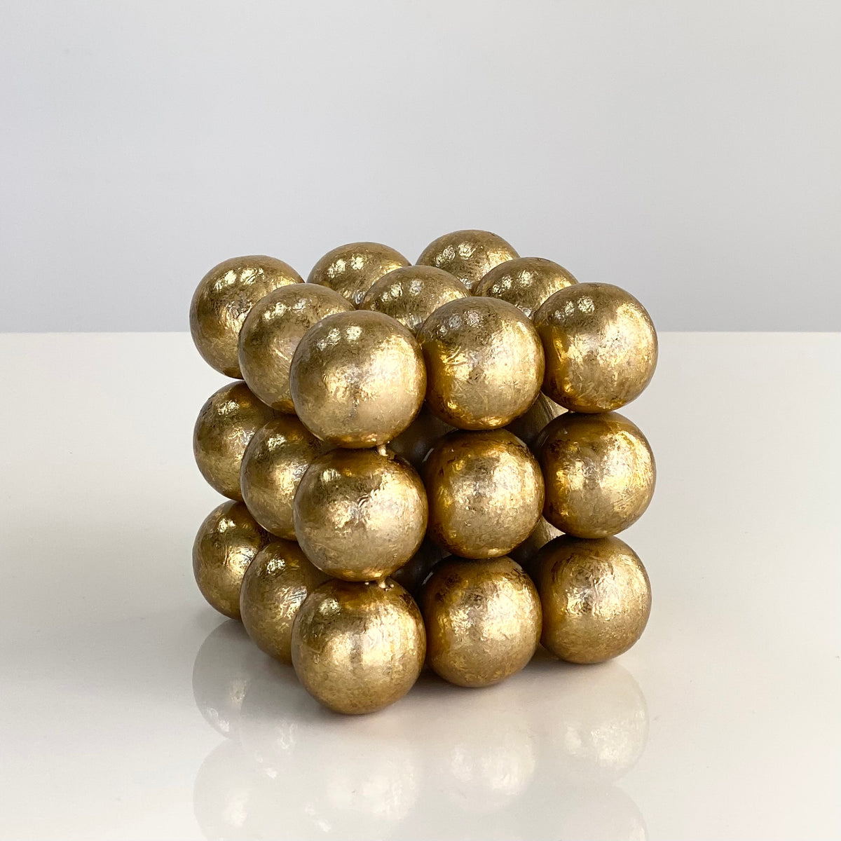 Multi Sphere Gold Cube