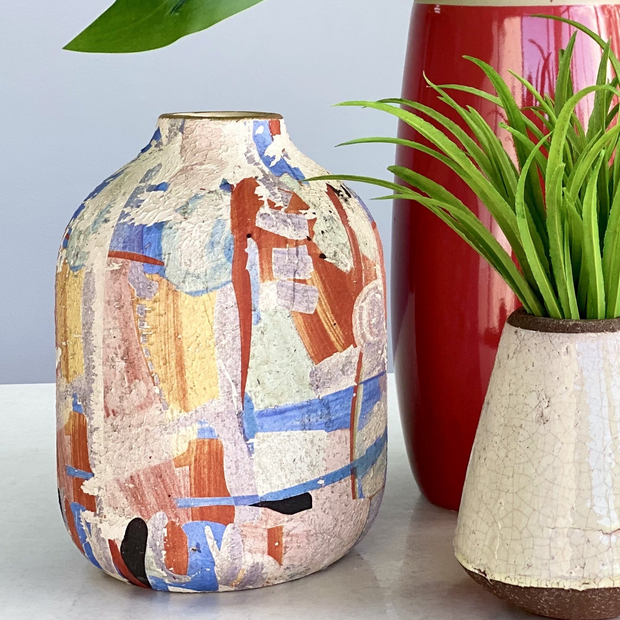 Colorful Abstract Ceramic Vase