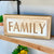 Family Wood Carved Table Top Sign