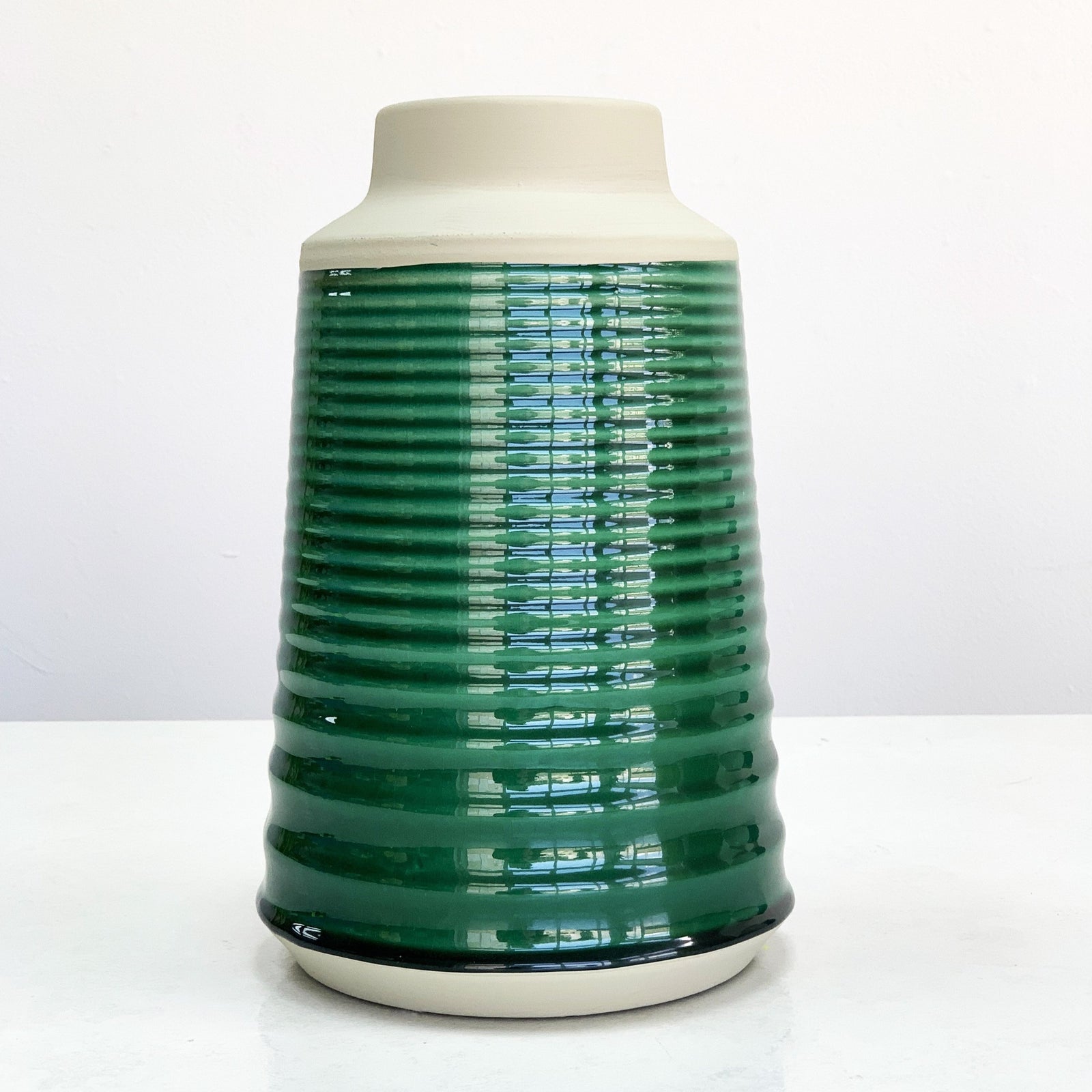 Giles Green Gloss Finish Vase