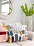 Pink Desert Squared Embroidered Pillow