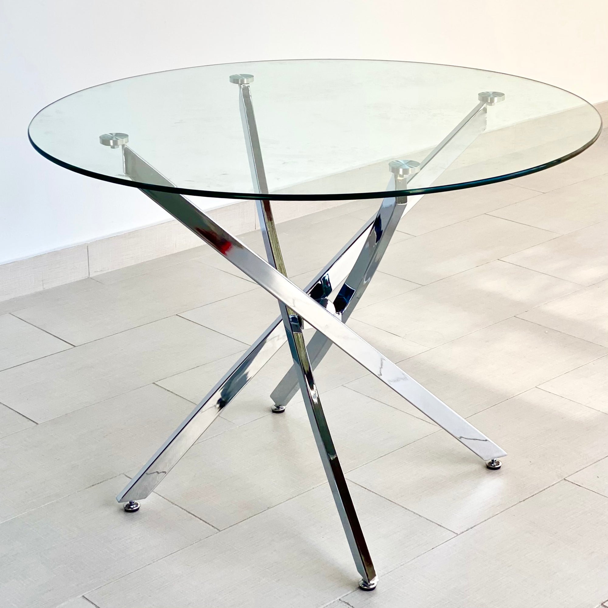 Imperial Round Glass Top Table