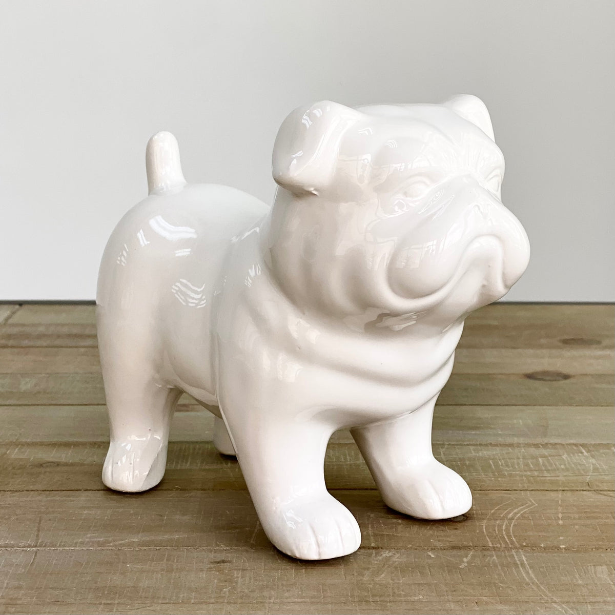 Ceramic White British Bulldog
