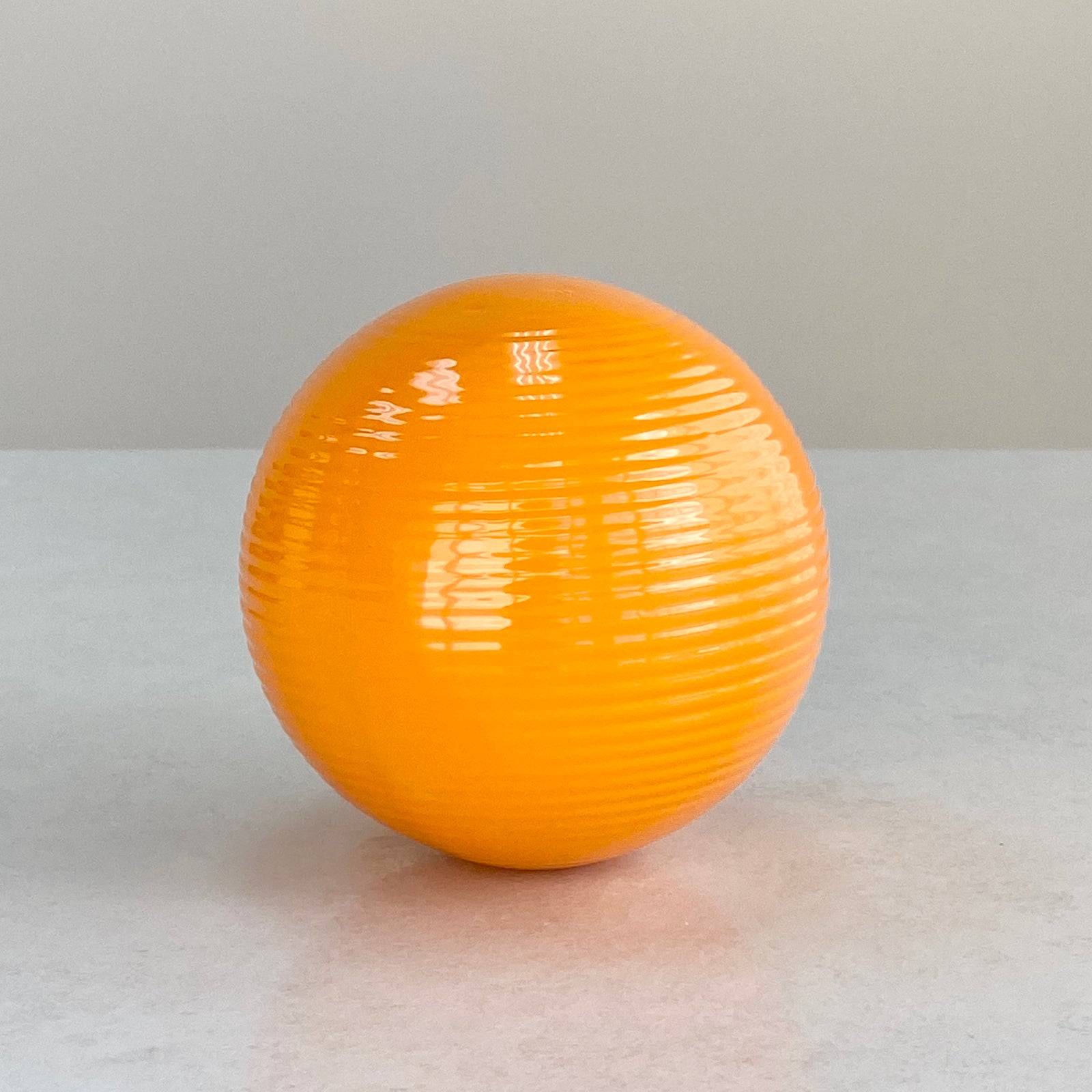 Maya Orange Ceramic Decorative Stripes Balls
