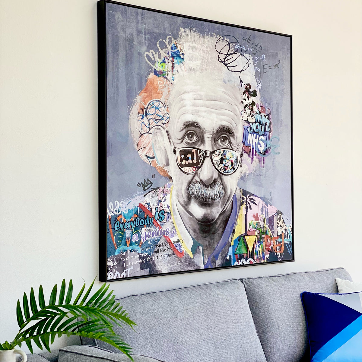 Albert Einstein Framed Pop Wall Art