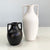 Ceramic Black Bottle Vase with Side Handles