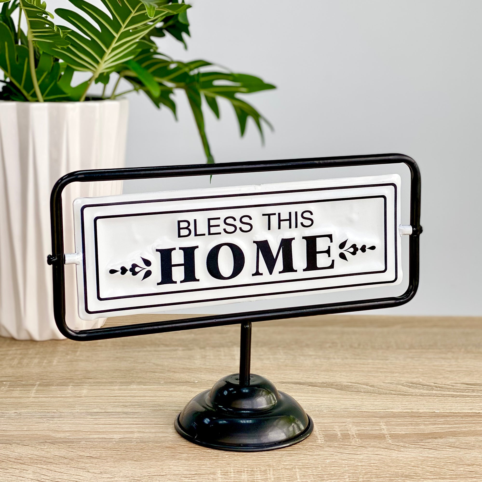 Metal Tabletop Flip Sign with