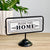 Metal Tabletop Flip Sign with "Home" Writing Message
