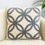 Embroidered Gray Medallion Pillow