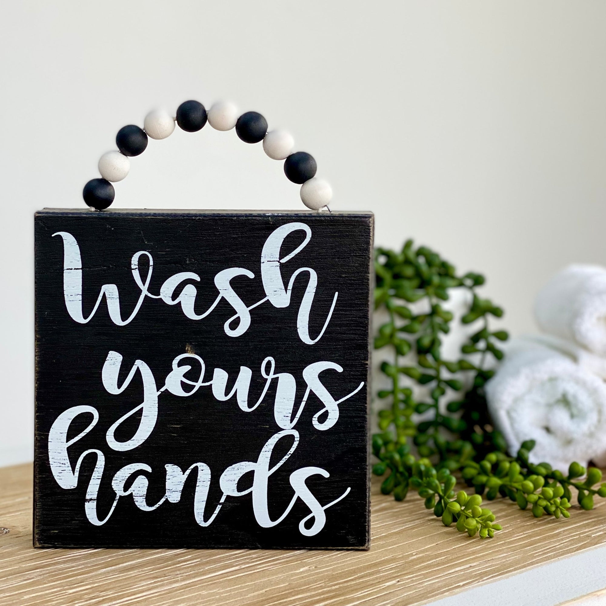 "Wash Your Hands" Table Top Sign