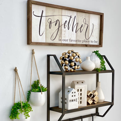 "Together" Wooden Wall Art
