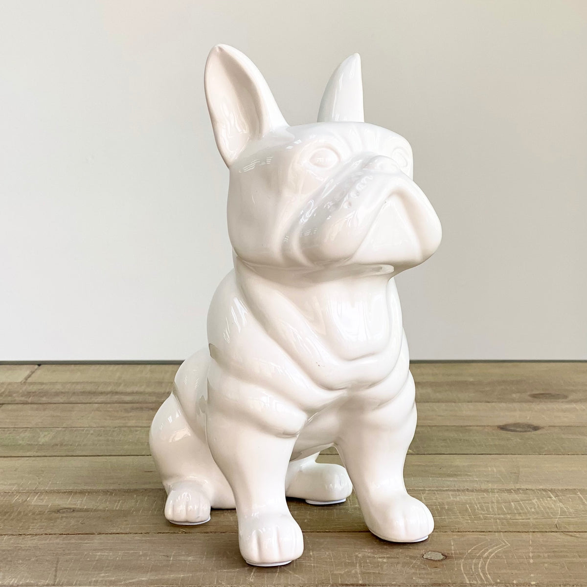 Ceramic White French Bulldog