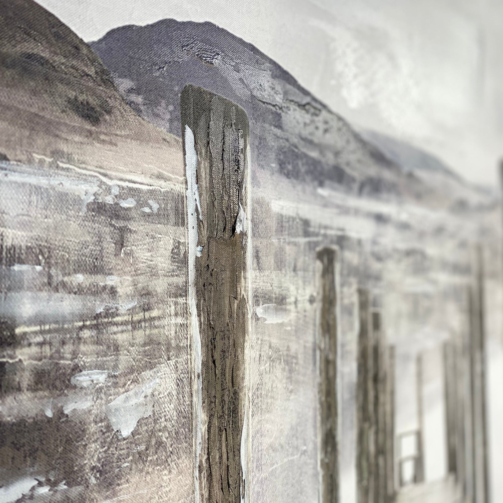 Wood Walk on The Lake Wall Art Canvas