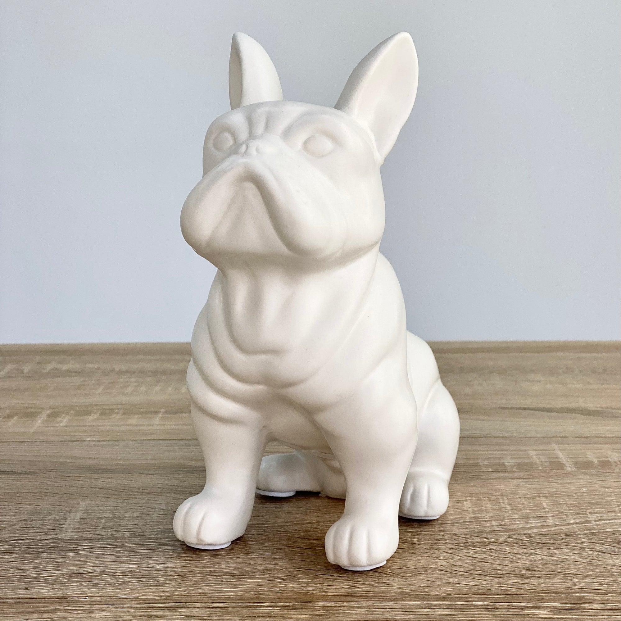 Ceramic White French Bulldog