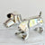 Dachshund Dog Silver Ceramic Figurine