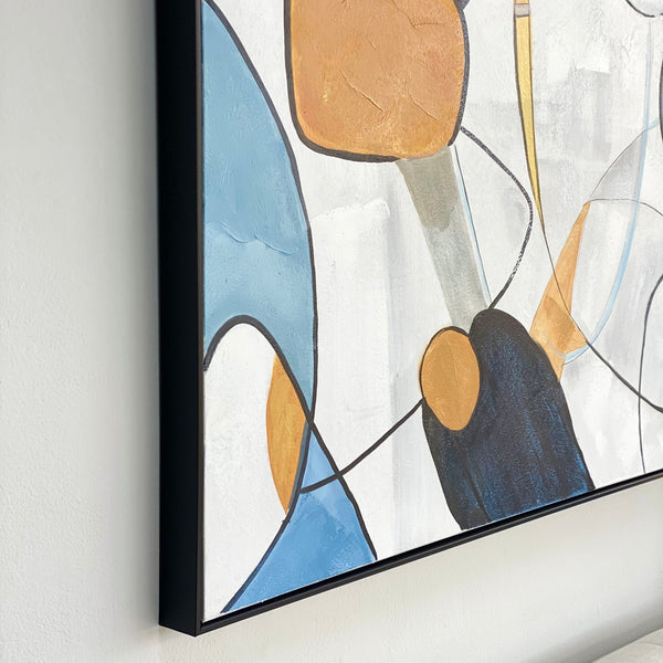 Abstract Hand Painted Framed Wall Art Decora Home