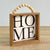 Home Wooden Table Top Sign With Wood Bead Hanger