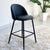 Archway Black Faux Leather Stool