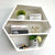 Hexagon White Wash Wooden Shelf