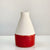 Red Bottom Ceramic Bud Vase