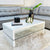 Bennet Coffee Table White With Glass Shelf
