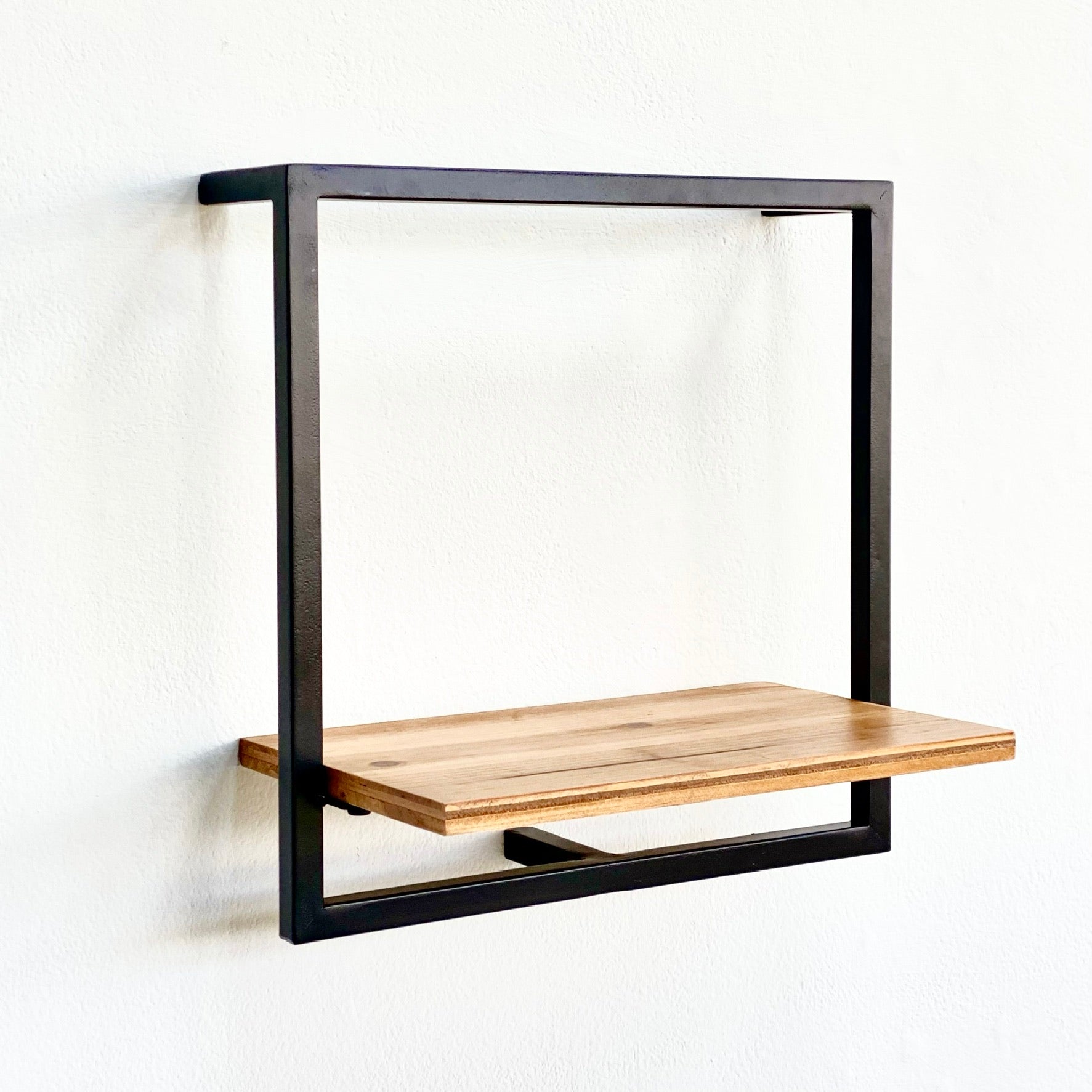 Shelfmate Metal Wood Square Wall Shelf Decora Home Shelfmate metal wood square wall shelf decora home