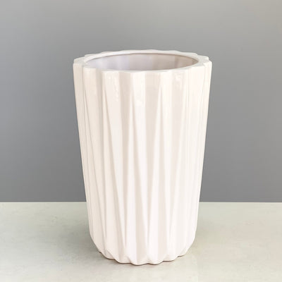 Porcelain Flower Vase White Small