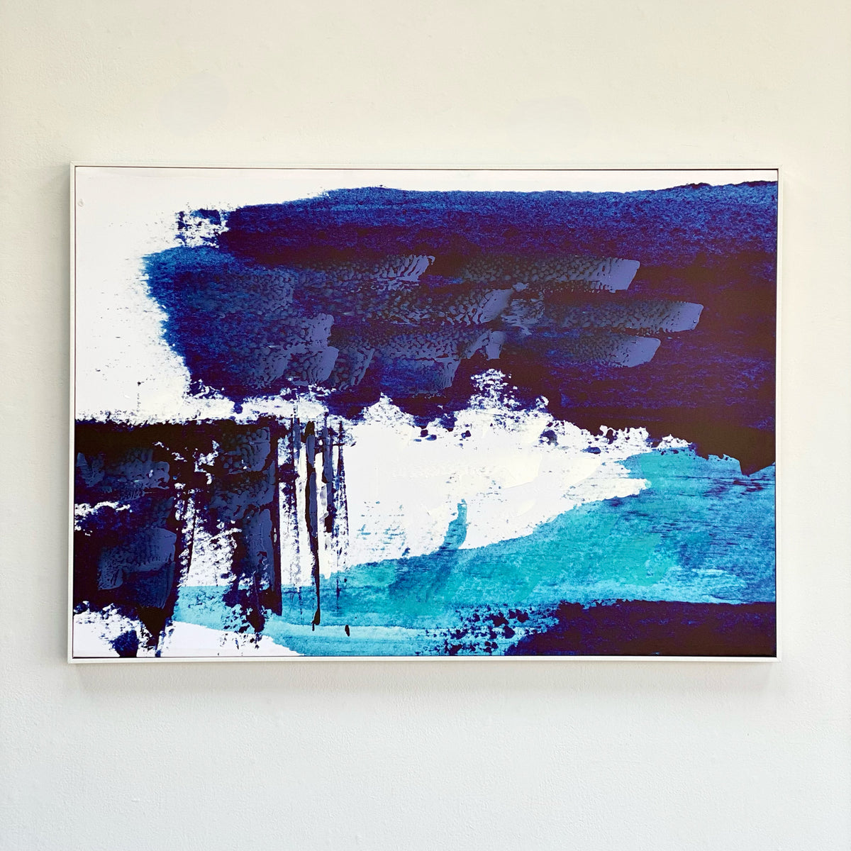 Ocean Blue Framed Canvas Wall Art