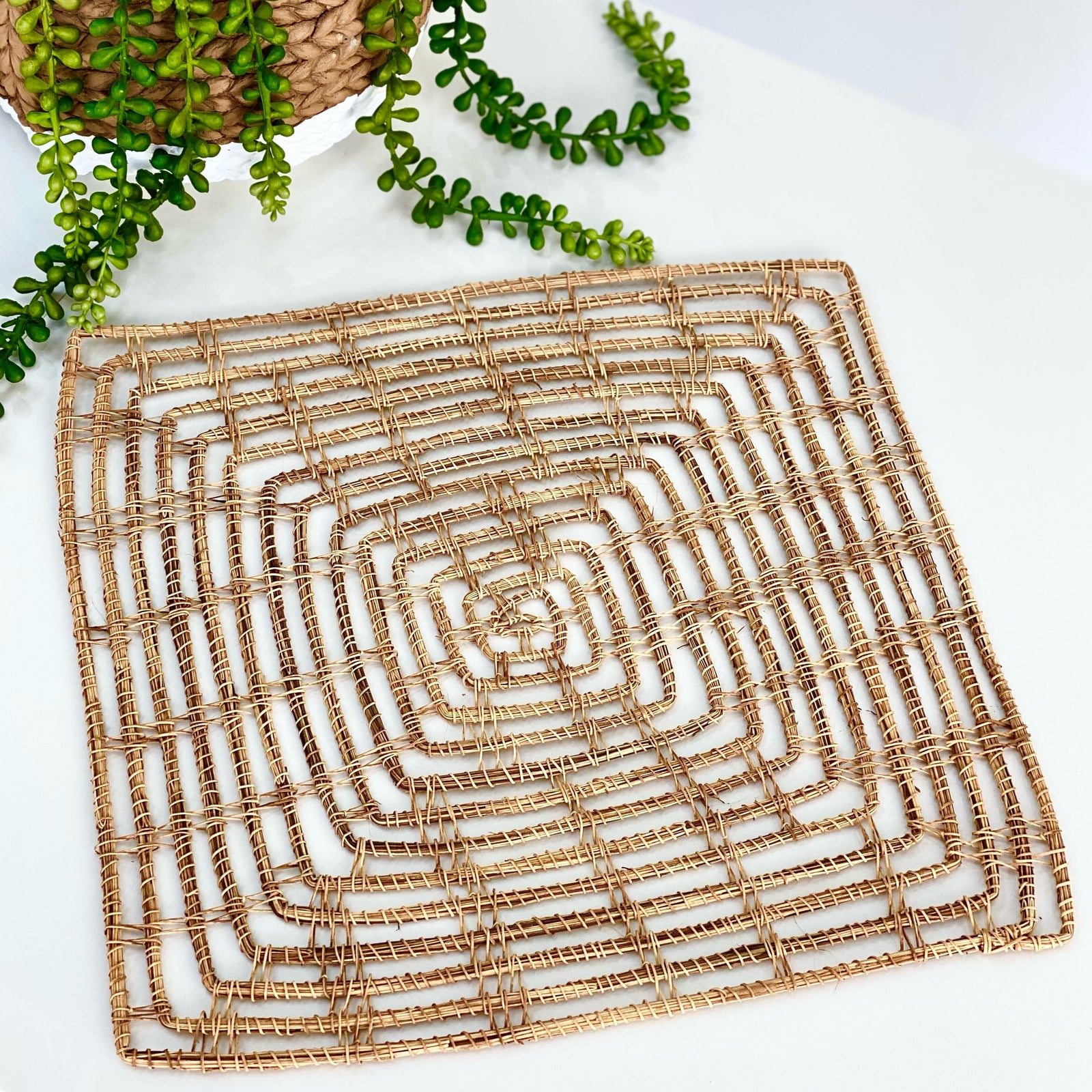 Square Palm Fiber Placemat