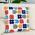 Geometric Party Embroidered Pillow