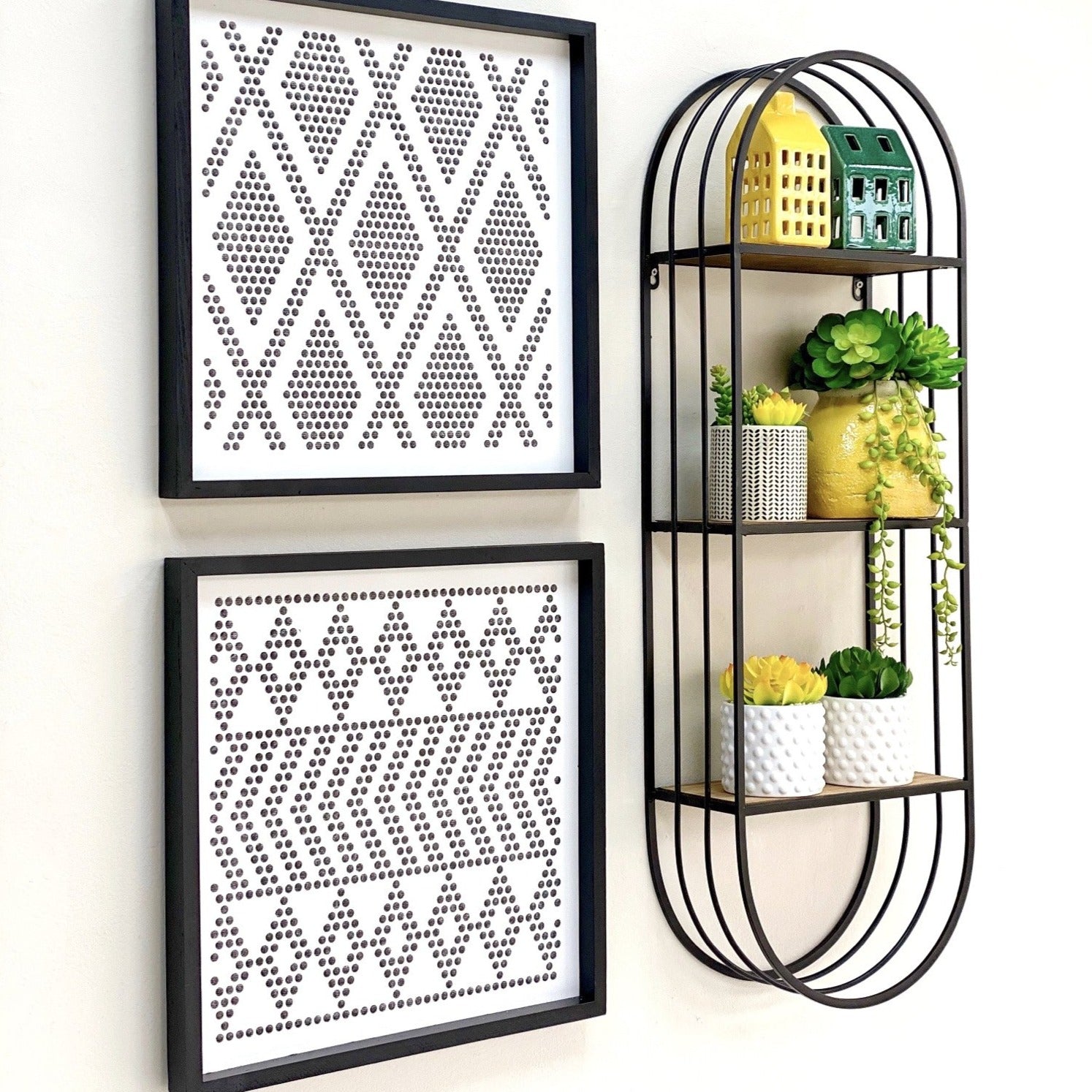 Perforated Arrow Metal Wall Art
