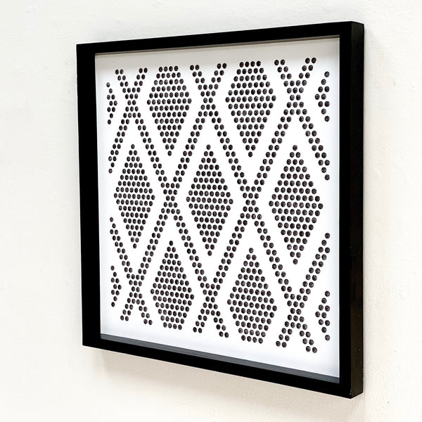 Perforated Diamond Metal Wall Art - Decora Home