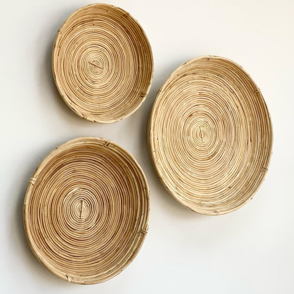 Medium Round Cane Thali Plate