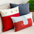 Rectangular Red & White Padding Pillow