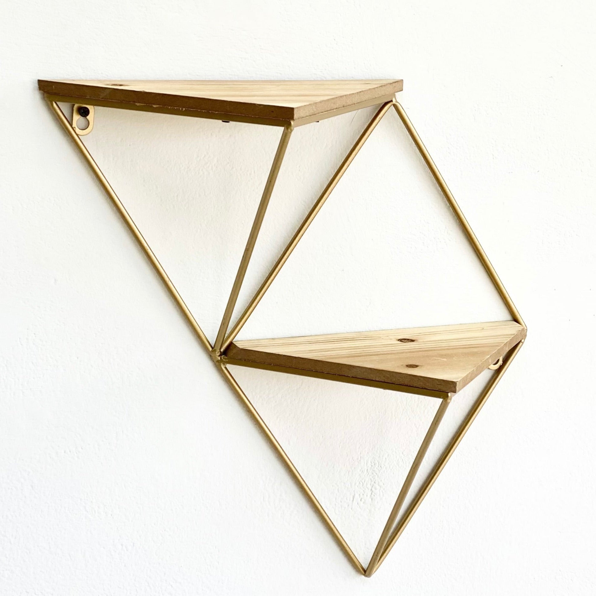 Triangle Natural & Gold Shelf