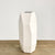 "Rock" White Ceramic Round Vase