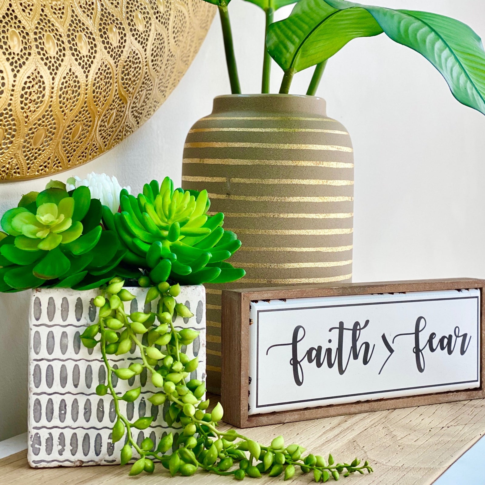 White and Gray Square Pot