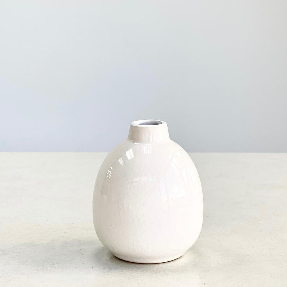 Ceramic Cutie White Vase
